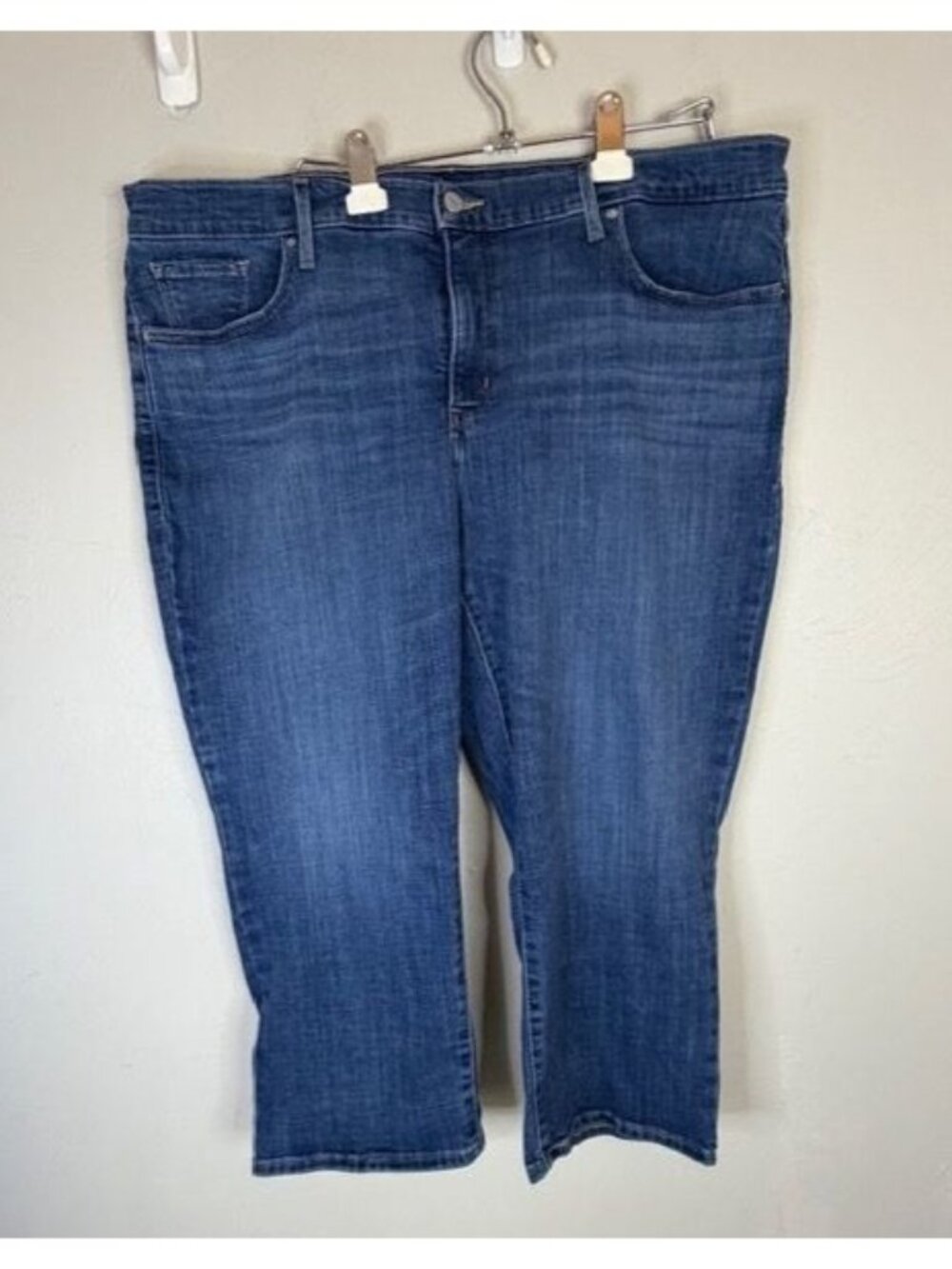 Levis' Plus Size 20W Dark Wash Denim 311 Shaping Skinny Capri Shorts Stretchy